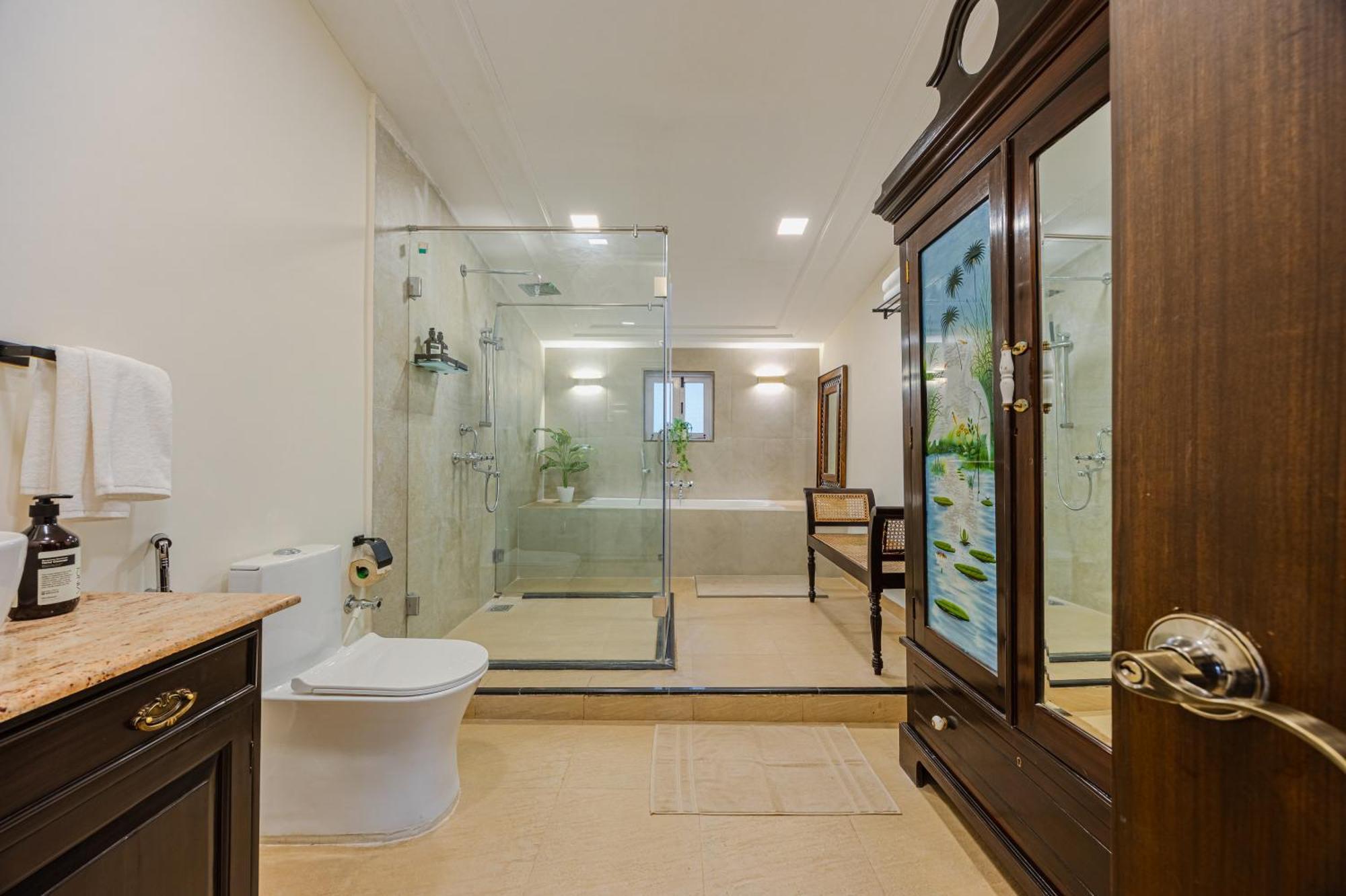 Elivaas 4 Bhk Villa Near Beach With Private Pool & Bar - Casa Boa Vida Candolim Ngoại thất bức ảnh