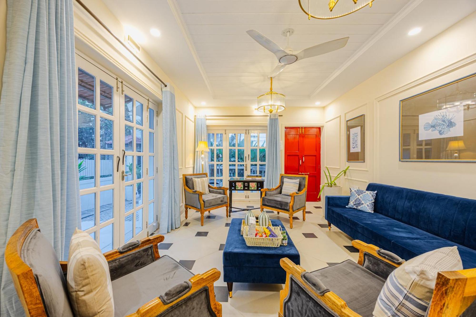 Elivaas 4 Bhk Villa Near Beach With Private Pool & Bar - Casa Boa Vida Candolim Ngoại thất bức ảnh