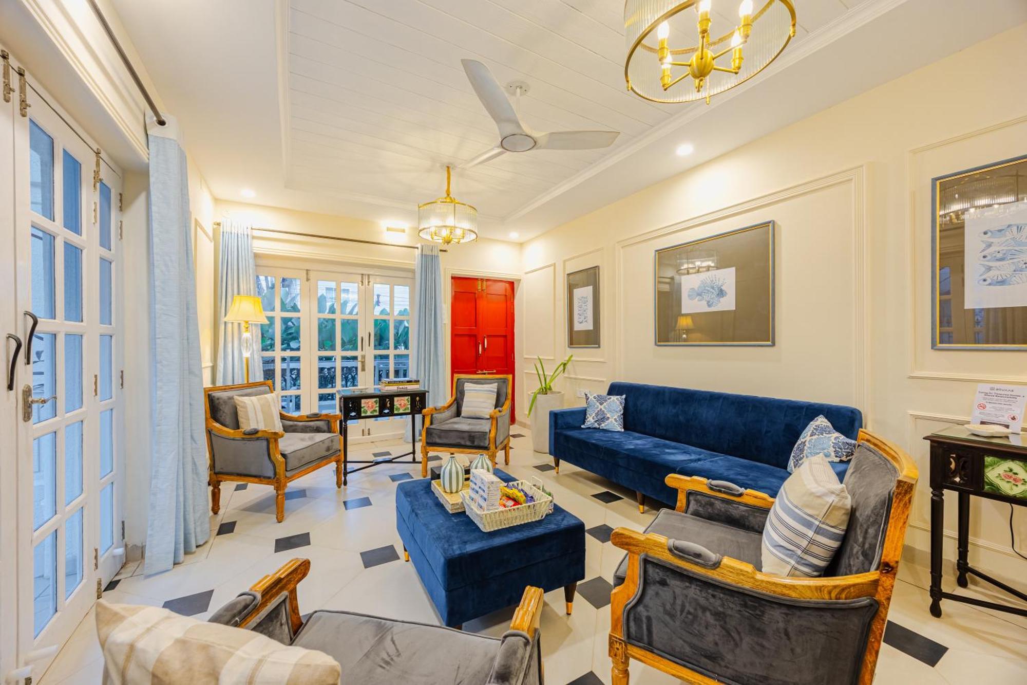 Elivaas 4 Bhk Villa Near Beach With Private Pool & Bar - Casa Boa Vida Candolim Ngoại thất bức ảnh