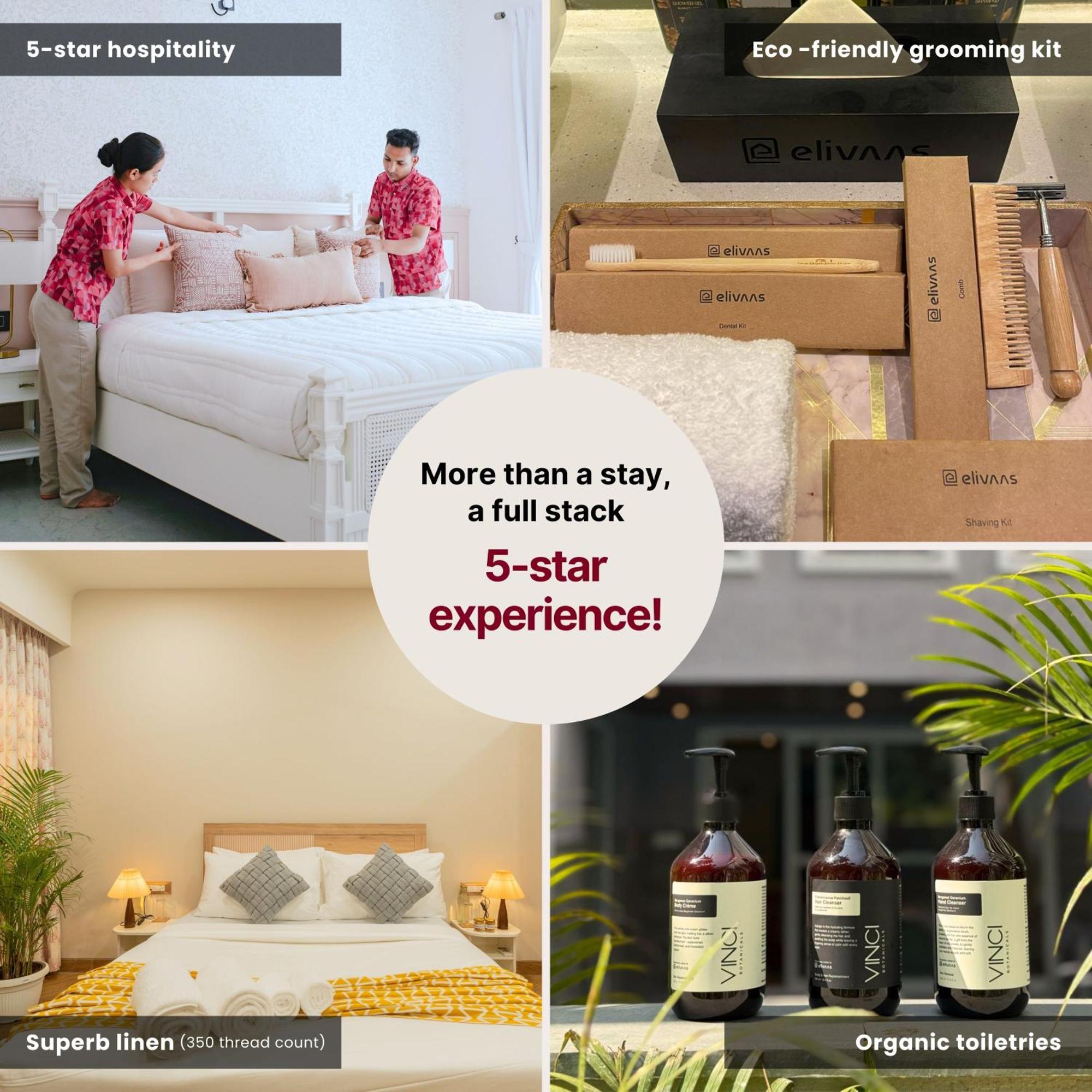 Elivaas 4 Bhk Villa Near Beach With Private Pool & Bar - Casa Boa Vida Candolim Ngoại thất bức ảnh